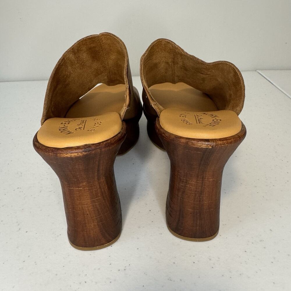 Kork-Ease Cassia Platform Shoes Women's Size 9M Brown Leather Slip On Clogs Open - Picture 2 of 16